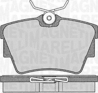 Magneti Marelli 363916060542 - Kit de plaquettes de frein, frein à disque cwaw.fr