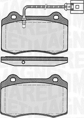 Magneti Marelli 363916060554 - Kit de plaquettes de frein, frein à disque cwaw.fr