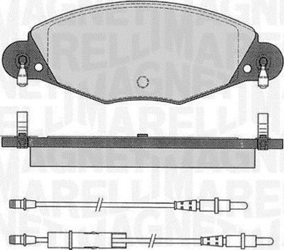 Magneti Marelli 363916060564 - Kit de plaquettes de frein, frein à disque cwaw.fr