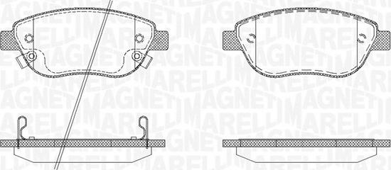 Magneti Marelli 363916060562 - Kit de plaquettes de frein, frein à disque cwaw.fr