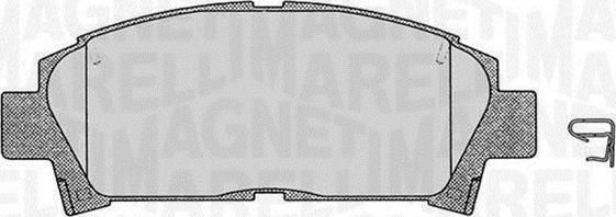 Magneti Marelli 363916060509 - Kit de plaquettes de frein, frein à disque cwaw.fr