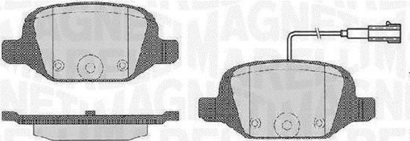 Magneti Marelli 363916060503 - Kit de plaquettes de frein, frein à disque cwaw.fr