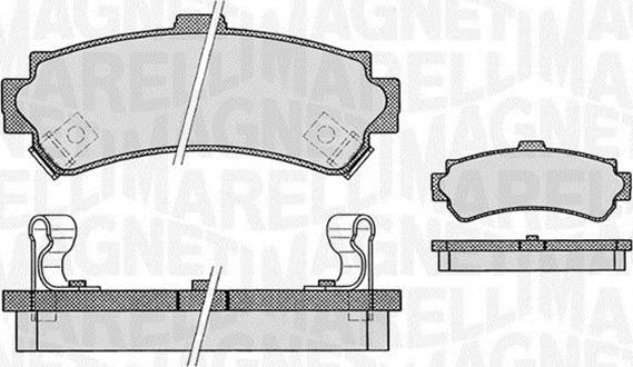 Magneti Marelli 363916060519 - Kit de plaquettes de frein, frein à disque cwaw.fr