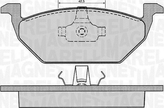 Magneti Marelli 363916060515 - Kit de plaquettes de frein, frein à disque cwaw.fr