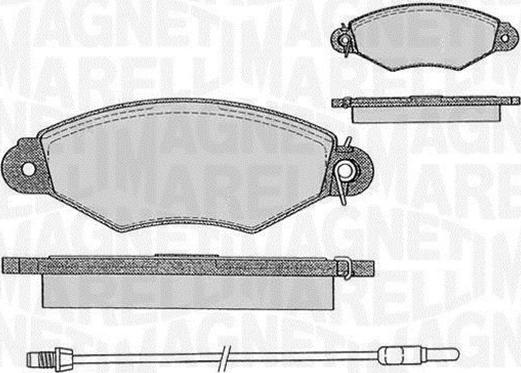 Magneti Marelli 363916060513 - Kit de plaquettes de frein, frein à disque cwaw.fr