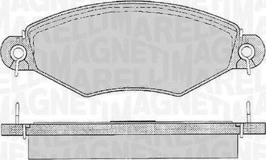 Magneti Marelli 363916060512 - Kit de plaquettes de frein, frein à disque cwaw.fr