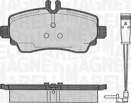 Magneti Marelli 363916060517 - Kit de plaquettes de frein, frein à disque cwaw.fr