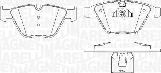 Magneti Marelli 363916060581 - Kit de plaquettes de frein, frein à disque cwaw.fr