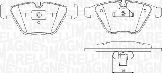 Magneti Marelli 363916060583 - Kit de plaquettes de frein, frein à disque cwaw.fr