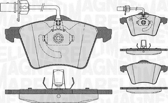 Magneti Marelli 363916060539 - Kit de plaquettes de frein, frein à disque cwaw.fr