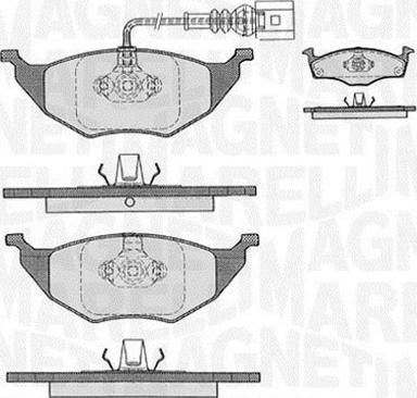 Magneti Marelli 363916060536 - Kit de plaquettes de frein, frein à disque cwaw.fr