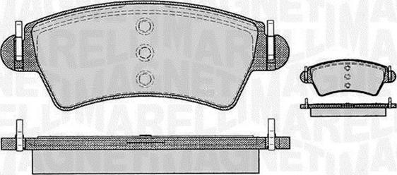 Magneti Marelli 363916060538 - Kit de plaquettes de frein, frein à disque cwaw.fr