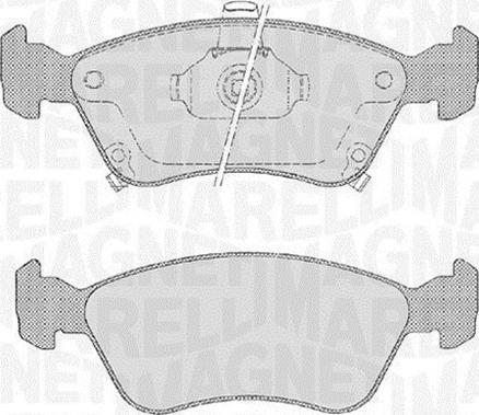 Magneti Marelli 363916060532 - Kit de plaquettes de frein, frein à disque cwaw.fr