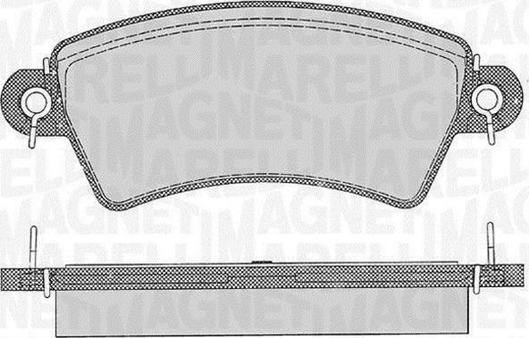 Magneti Marelli 363916060537 - Kit de plaquettes de frein, frein à disque cwaw.fr