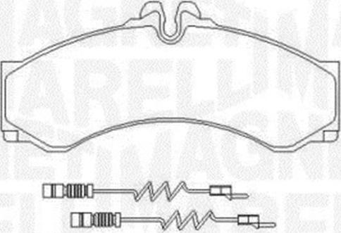 Magneti Marelli 363916060525 - Kit de plaquettes de frein, frein à disque cwaw.fr