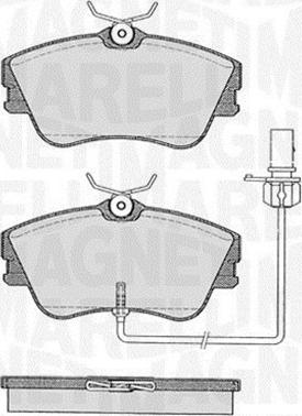 Magneti Marelli 363916060528 - Kit de plaquettes de frein, frein à disque cwaw.fr