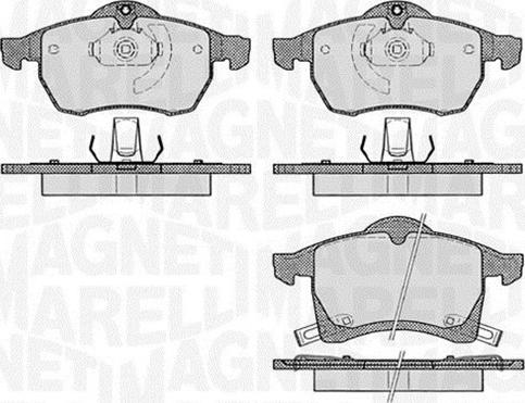 Magneti Marelli 363916060523 - Kit de plaquettes de frein, frein à disque cwaw.fr