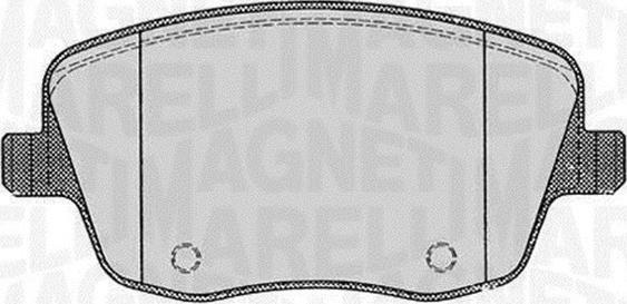 Magneti Marelli 363916060575 - Kit de plaquettes de frein, frein à disque cwaw.fr