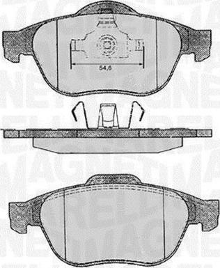 Magneti Marelli 363916060571 - Kit de plaquettes de frein, frein à disque cwaw.fr