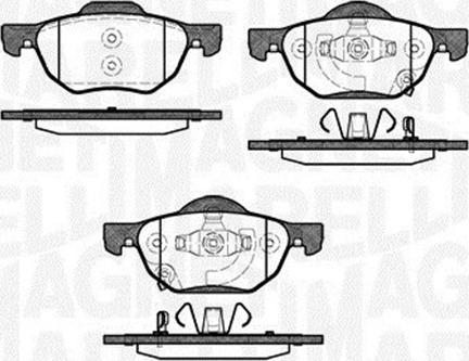 Magneti Marelli 363916060691 - Kit de plaquettes de frein, frein à disque cwaw.fr