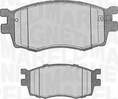 Magneti Marelli 363916060698 - Kit de plaquettes de frein, frein à disque cwaw.fr