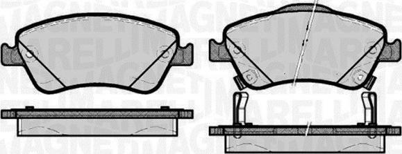 Magneti Marelli 363916060664 - Kit de plaquettes de frein, frein à disque cwaw.fr