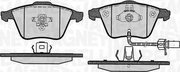 Magneti Marelli 363916060609 - Kit de plaquettes de frein, frein à disque cwaw.fr