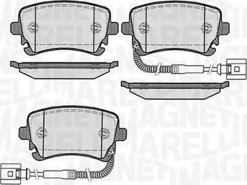 Magneti Marelli 363916060603 - Kit de plaquettes de frein, frein à disque cwaw.fr