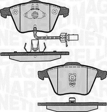 Magneti Marelli 363916060607 - Kit de plaquettes de frein, frein à disque cwaw.fr