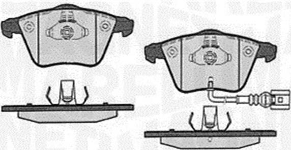 Magneti Marelli 363916060610 - Kit de plaquettes de frein, frein à disque cwaw.fr