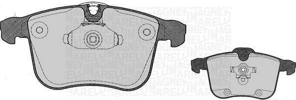 Magneti Marelli 363916060612 - Kit de plaquettes de frein, frein à disque cwaw.fr