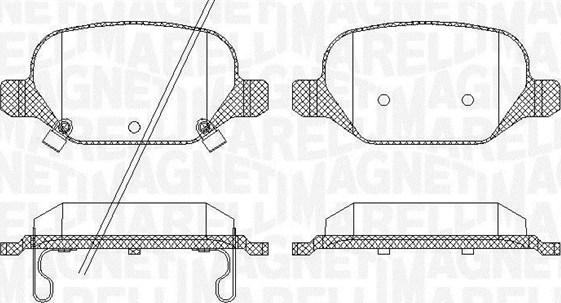 Magneti Marelli 363916060689 - Kit de plaquettes de frein, frein à disque cwaw.fr