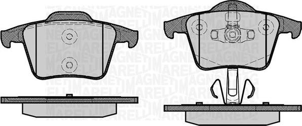 Magneti Marelli 363916060681 - Kit de plaquettes de frein, frein à disque cwaw.fr