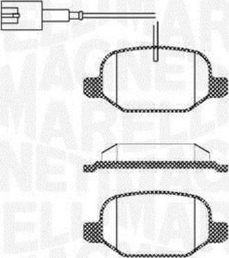 Magneti Marelli 363916060687 - Kit de plaquettes de frein, frein à disque cwaw.fr