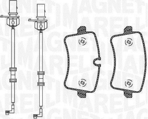 Magneti Marelli 363916060674 - Kit de plaquettes de frein, frein à disque cwaw.fr