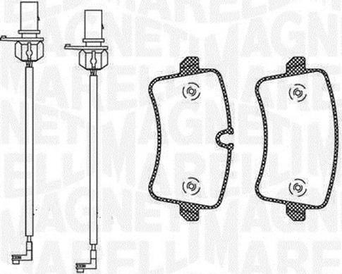 Magneti Marelli 363916060675 - Kit de plaquettes de frein, frein à disque cwaw.fr