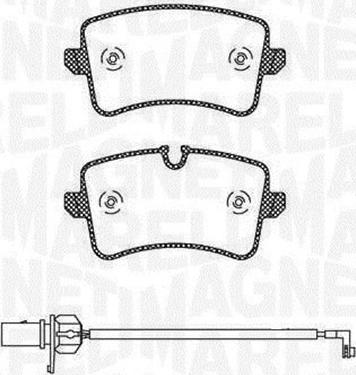 Magneti Marelli 363916060676 - Kit de plaquettes de frein, frein à disque cwaw.fr