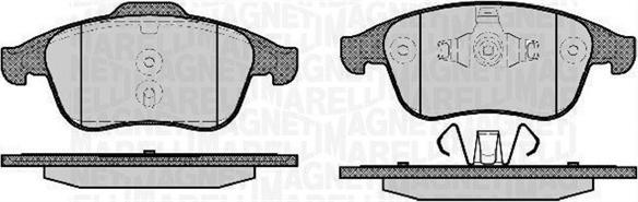 Magneti Marelli 363916060670 - Kit de plaquettes de frein, frein à disque cwaw.fr