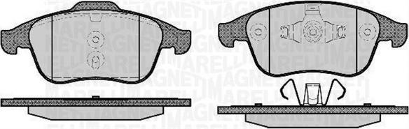 Magneti Marelli 363916060672 - Kit de plaquettes de frein, frein à disque cwaw.fr