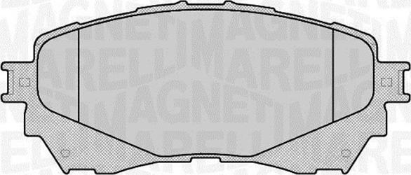 Magneti Marelli 363916060677 - Kit de plaquettes de frein, frein à disque cwaw.fr