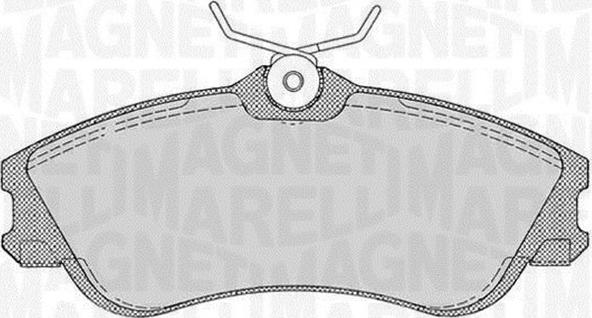 Magneti Marelli 363916060199 - Kit de plaquettes de frein, frein à disque cwaw.fr