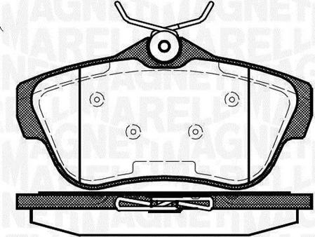 Magneti Marelli 363916060194 - Kit de plaquettes de frein, frein à disque cwaw.fr