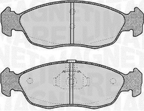 Magneti Marelli 363916060196 - Kit de plaquettes de frein, frein à disque cwaw.fr