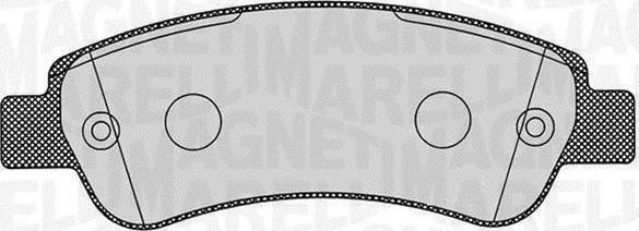 Magneti Marelli 363916060191 - Kit de plaquettes de frein, frein à disque cwaw.fr