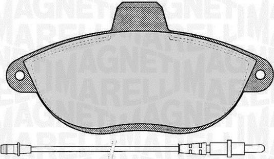 Magneti Marelli 363916060192 - Kit de plaquettes de frein, frein à disque cwaw.fr