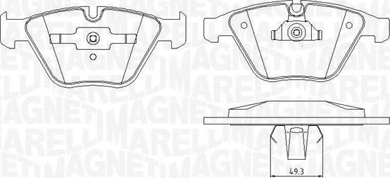 Magneti Marelli 363916060151 - Kit de plaquettes de frein, frein à disque cwaw.fr