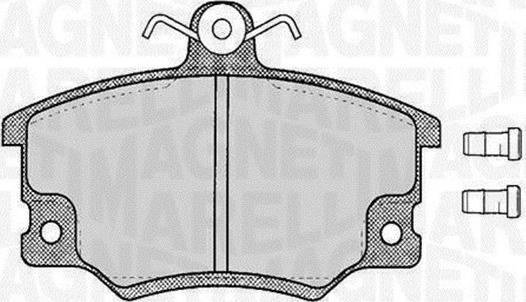 Magneti Marelli 363916060105 - Kit de plaquettes de frein, frein à disque cwaw.fr