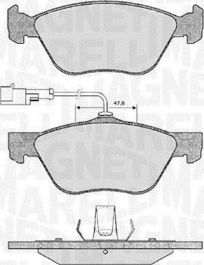 Magneti Marelli 363916060101 - Kit de plaquettes de frein, frein à disque cwaw.fr