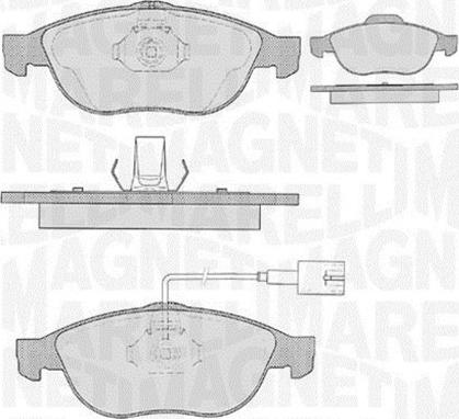 Magneti Marelli 363916060108 - Kit de plaquettes de frein, frein à disque cwaw.fr