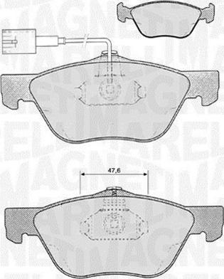 Magneti Marelli 363916060103 - Kit de plaquettes de frein, frein à disque cwaw.fr